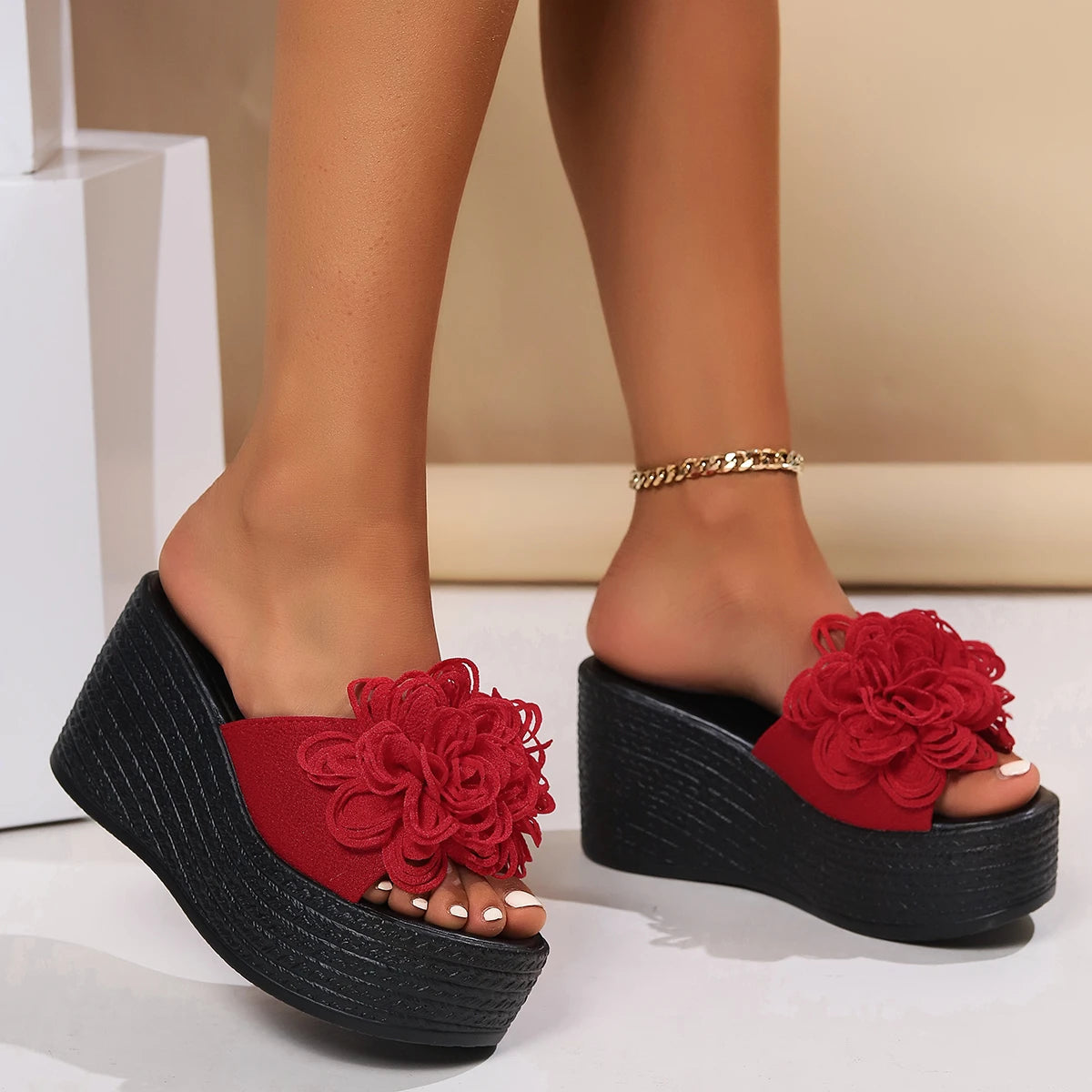 High Heel Slippers