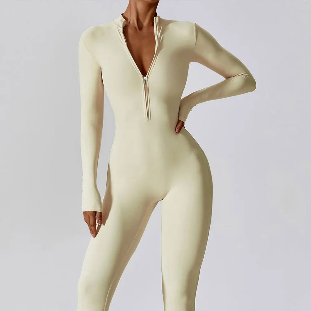 Yoga Zipper Jumpsuits