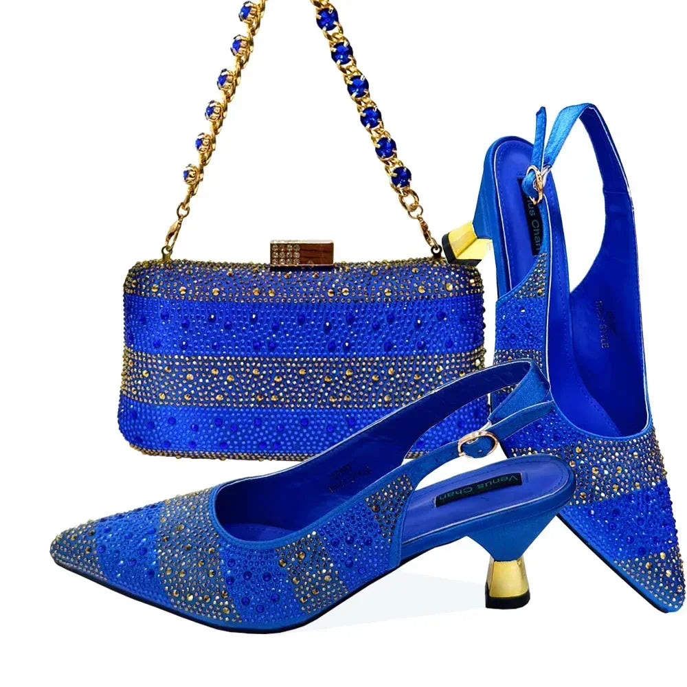 High Heels Sandal With Bag