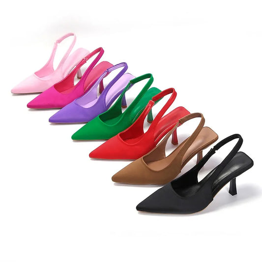 Heels Sandals Pointed Slingback