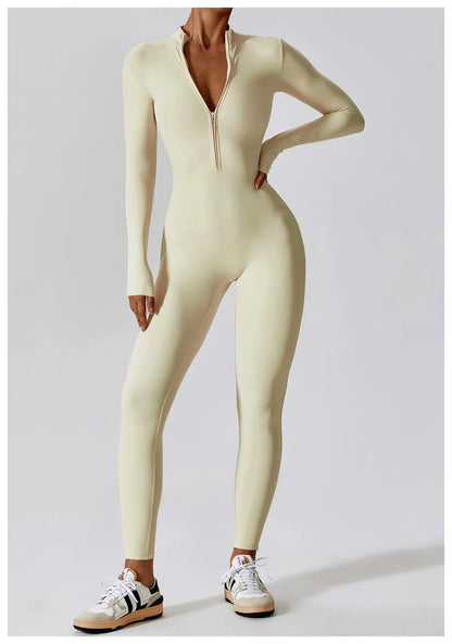 Yoga  Zipper Jumpsuits