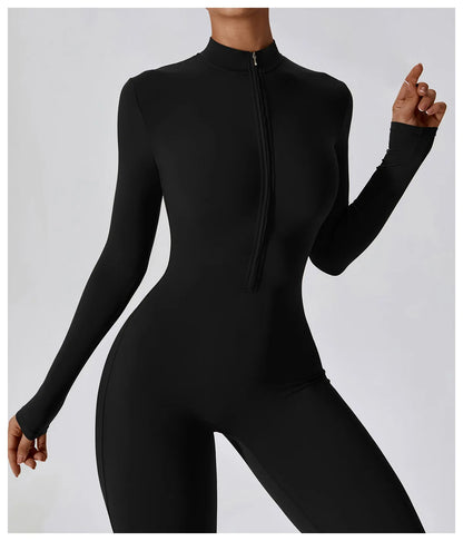 Yoga  Zipper Jumpsuits
