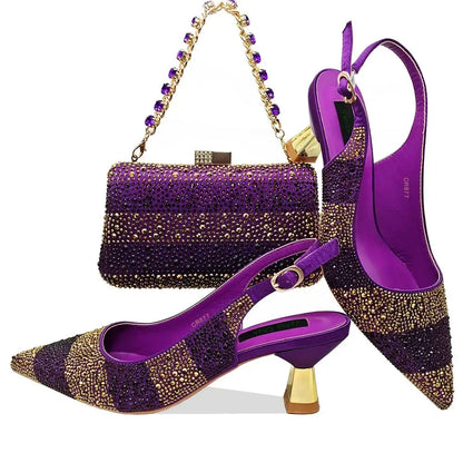 High Heels Sandal With Bag