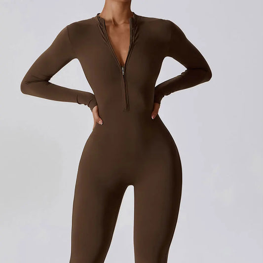 Yoga  Zipper Jumpsuits
