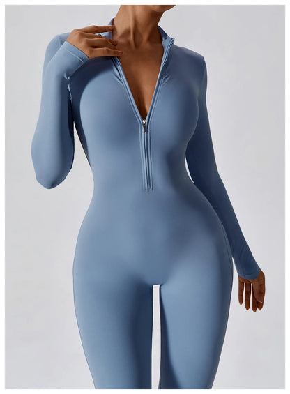 Yoga  Zipper Jumpsuits