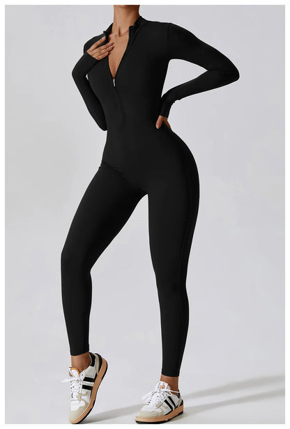 Yoga  Zipper Jumpsuits