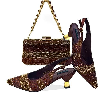 High Heels Sandal With Bag