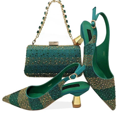 High Heels Sandal With Bag