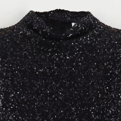 Paillette Silver Party Dress