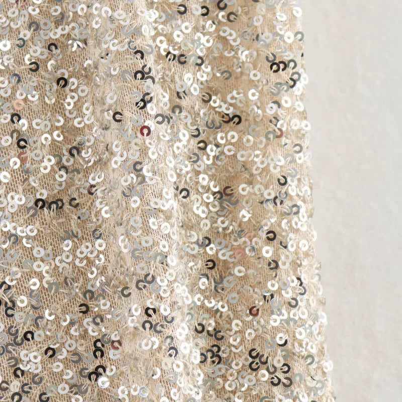 Paillette Silver Party Dress