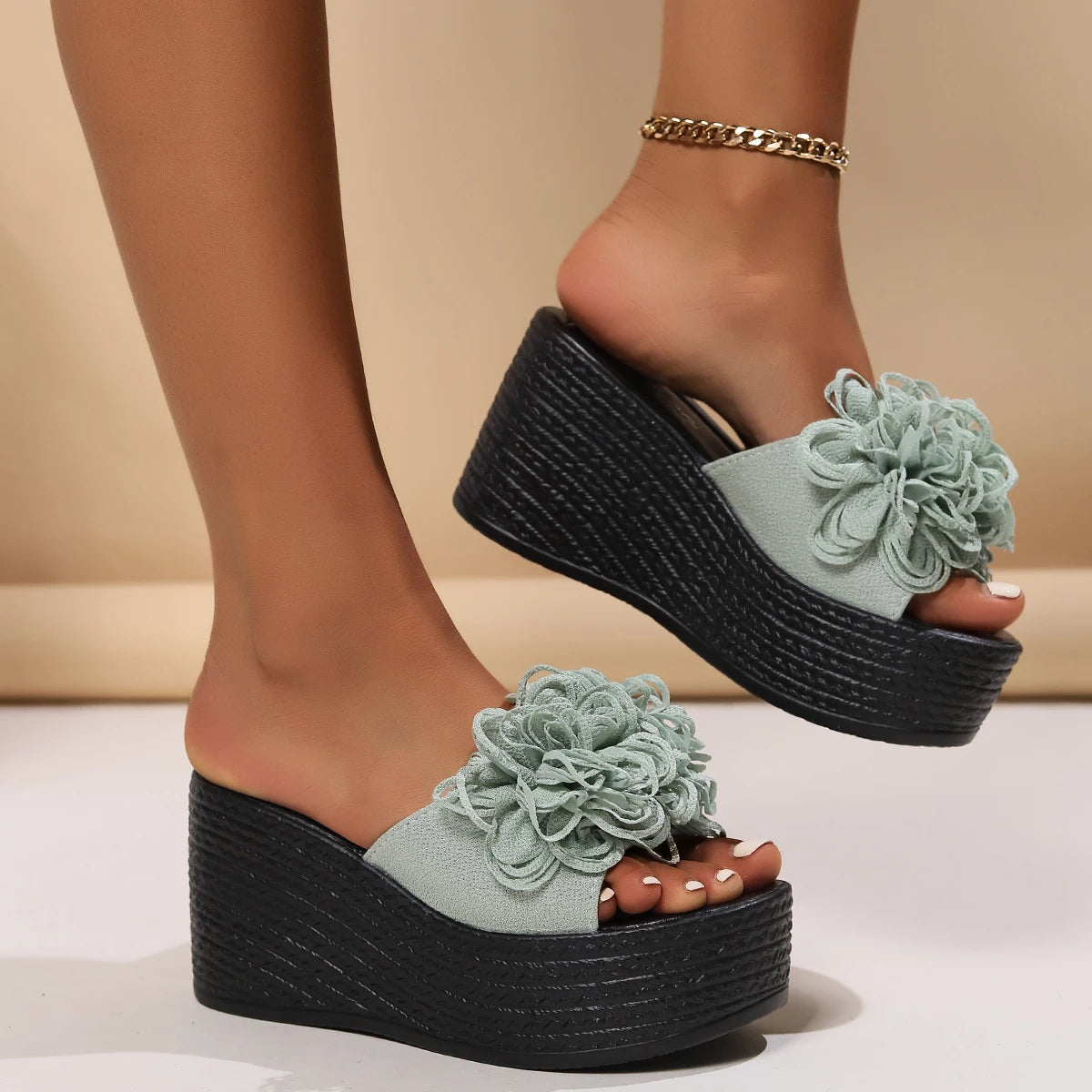 High Heel Slippers