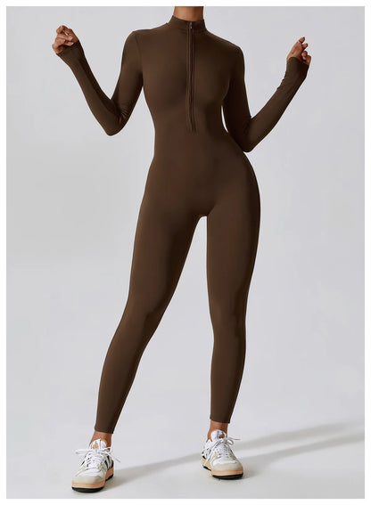 Yoga  Zipper Jumpsuits
