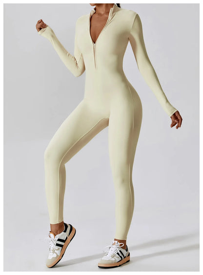 Yoga  Zipper Jumpsuits