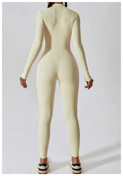 Yoga  Zipper Jumpsuits