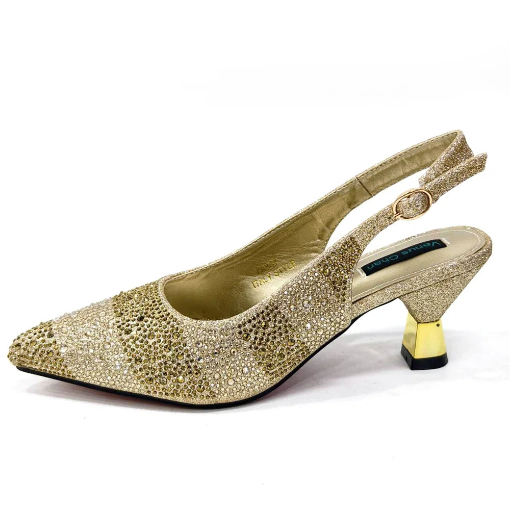 High Heels Sandal With Bag