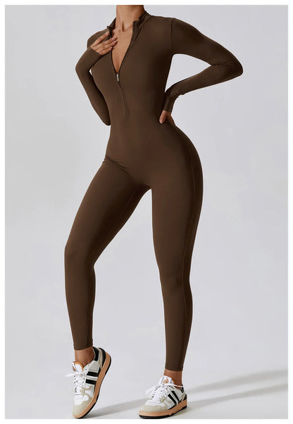 Yoga  Zipper Jumpsuits